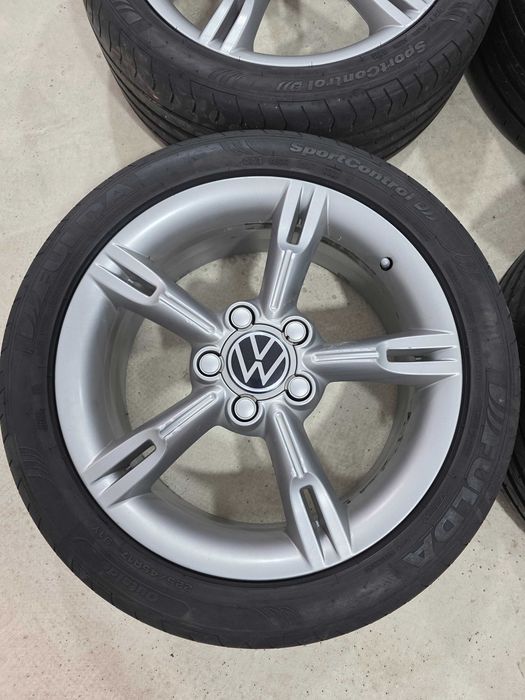 Jante 17 originale si 225 45 17 iarna  Seat Leon FR, Altea FR, VW Golf 5,6,7 Skoda Octavia Superb Audi A3 5x112 57.1
