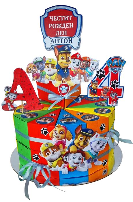 Картонени торти / картонена торта за детски рожден ден