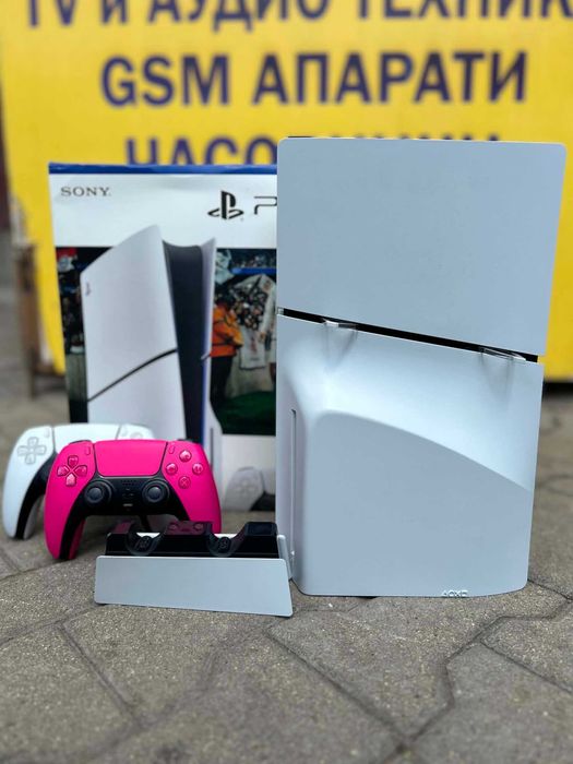 Конзола Sony PlayStation 5 Slim, 1TB CFI-2116 Disk/  2бр джойстик / Станция / Гаранция