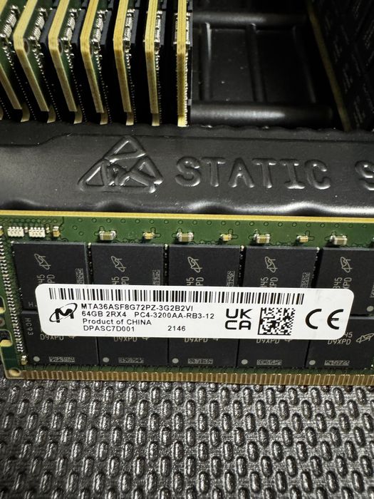 Memorie server 64GB DDR4 ECC REG 3200MHz Micron SK Hynix rdimm