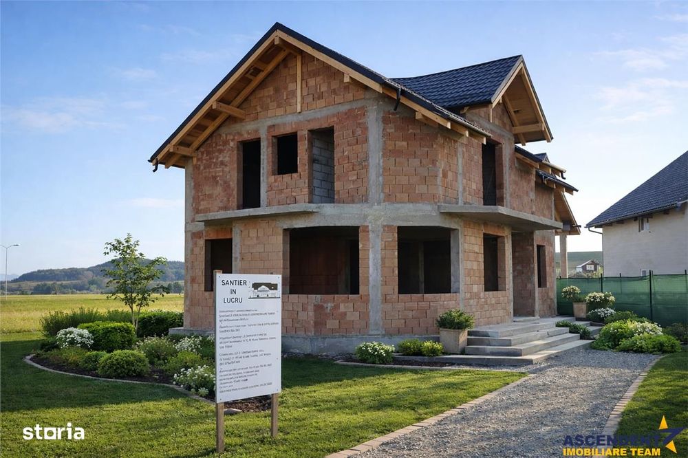 Casa eleganta pe 2 nivele, la 15 minute de Brasov, DJ 112A, finalizata