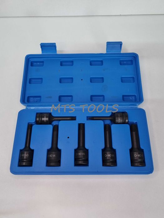 Trusa extractor suruburi rupte 1/2 1-7 mm 7 piese CR-MO