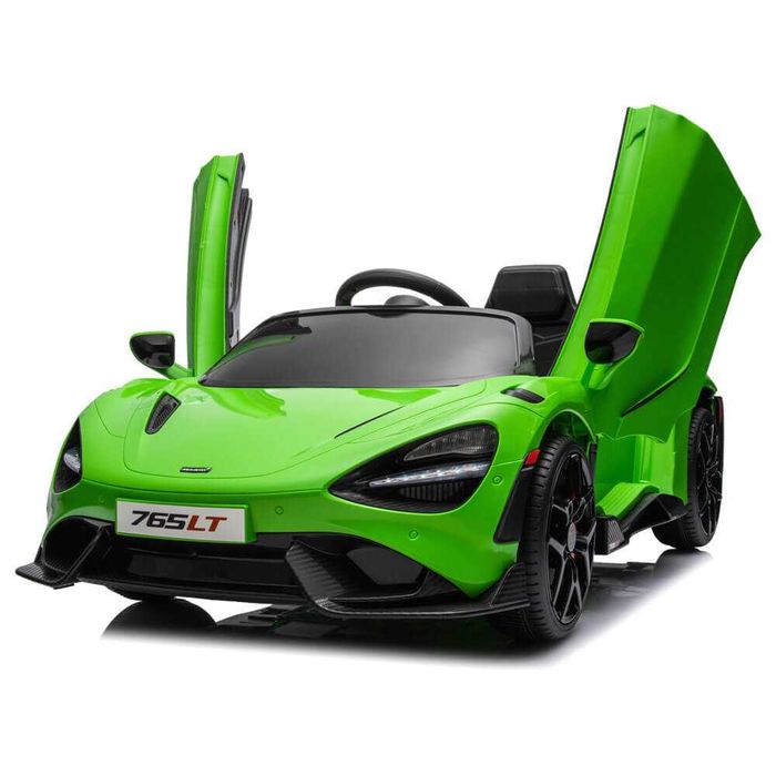 Masinuta electrica McLaren 765LT verde.,CADOU: NR AUTO PERSONALIZAT!