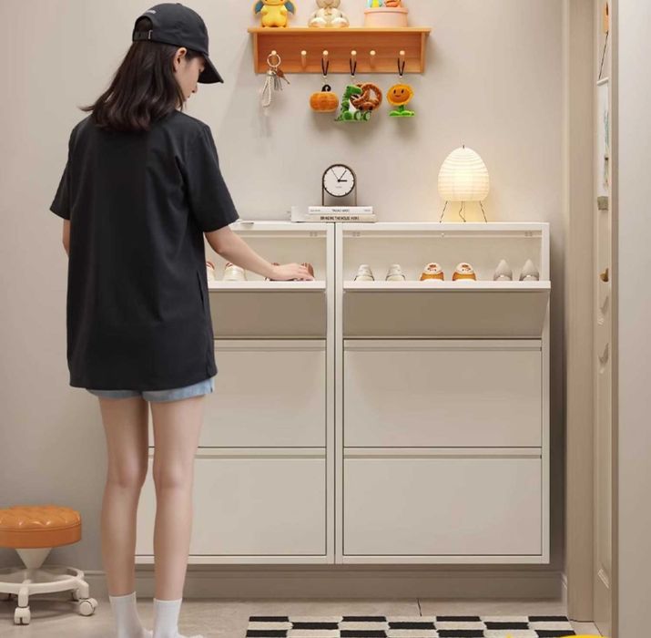 Узкая обувница/ обувница для дома/ обувной шкаф для прихожей комнаты