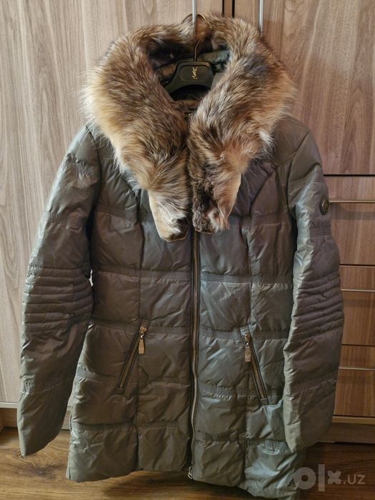 Женский пуховик XL / 48 размер — хаки, холлофайбер