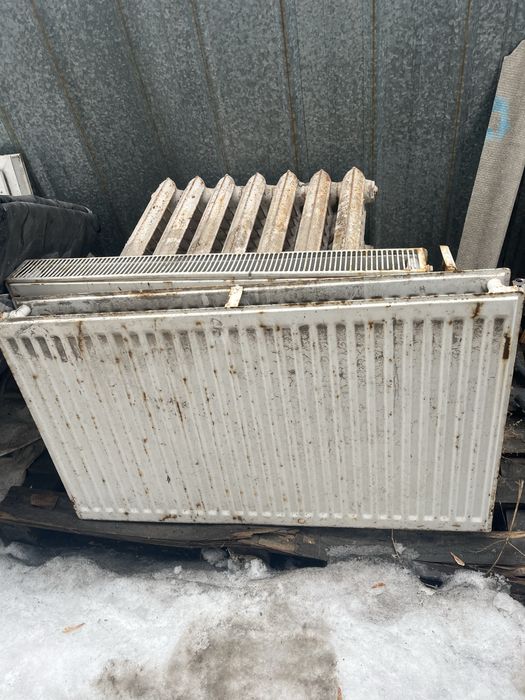 чугунные батареи вместе с печкой