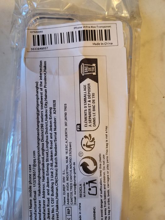 Husă iPhone 14 Pro Max – nouă, sigilată, transparentă