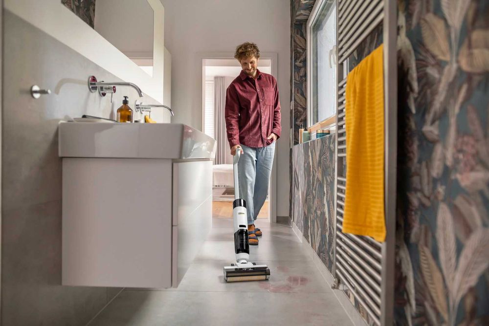 Неразопаковани бройки! 3г. Гаранция KARCHER KFL 1 / FCV Акумулаторна миячка и прахосмукачка