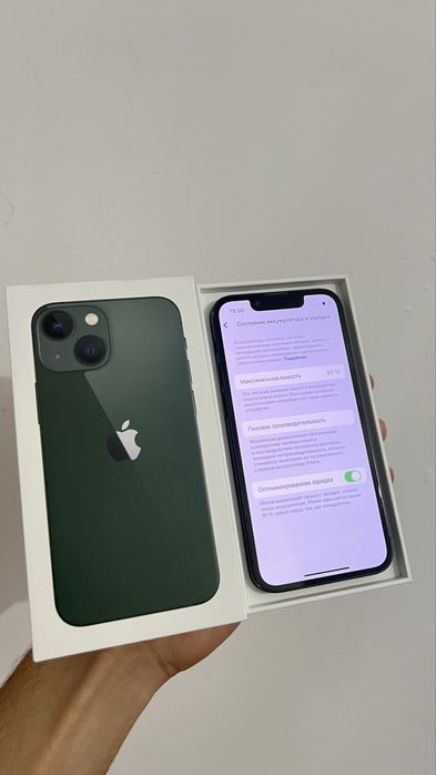 Iphone 13 mini, green 128 gb 85%