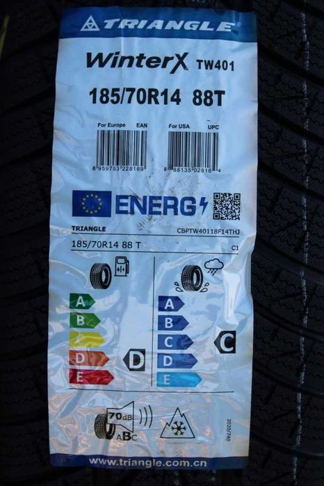 Anvelope iarna noi 185/70R14 88T, Triangle