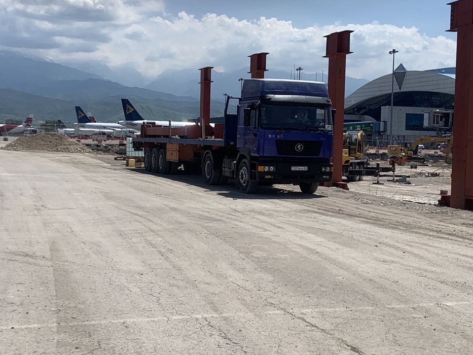 Услуги длинномера, шаланды грузоперевозки