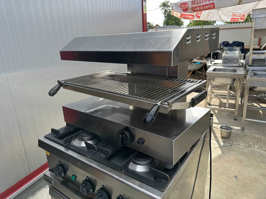 Salamandra gaz italia spalatoare actionare genunchi pedala inox