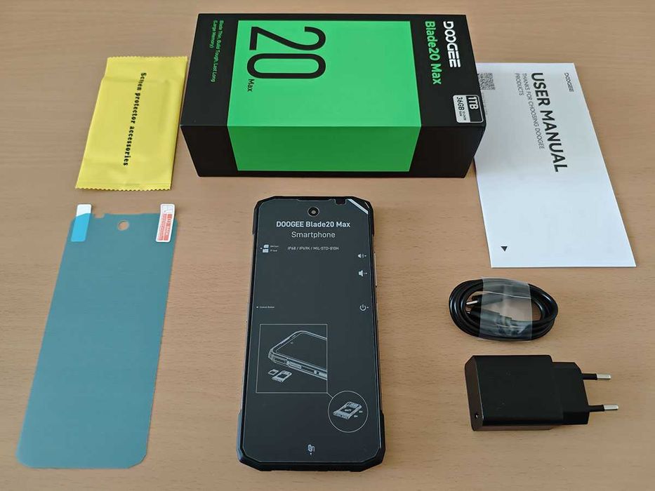 Нов Doogee Blade 20 Max, 1024гб, 12гб, удароустойчив, 11800mah