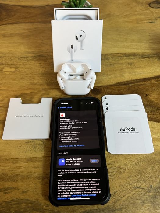 • Husa + cablu • Airpods 4 ANC sigilate