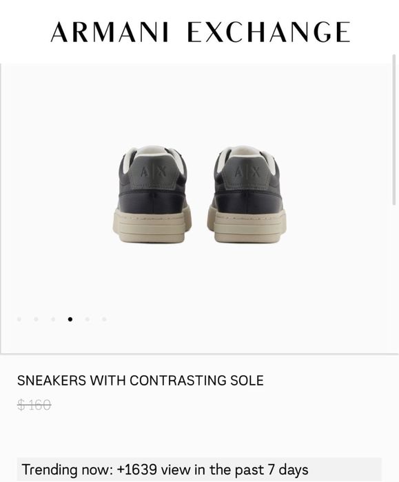 Оригинал Armani Exchange мужские кроссовки