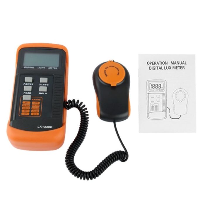 Măsurător digital de lumină LX1330B pentru utilizare în interior și exterior