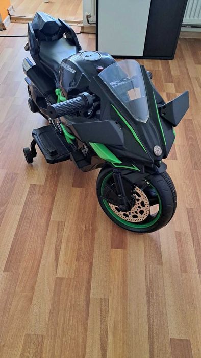 Motocicleta electrica NINJA DUO cu roti ajutatoare -  cititor USB