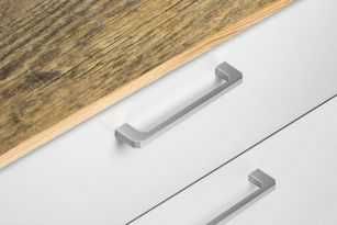 Manere negre, argintii de calitate pentru bucatarie - dim 128 mm