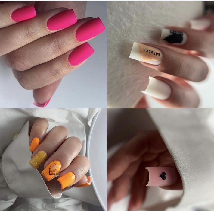 Deplasare si la Domiciliu Unghii cu gel oja semi unghii false tips con