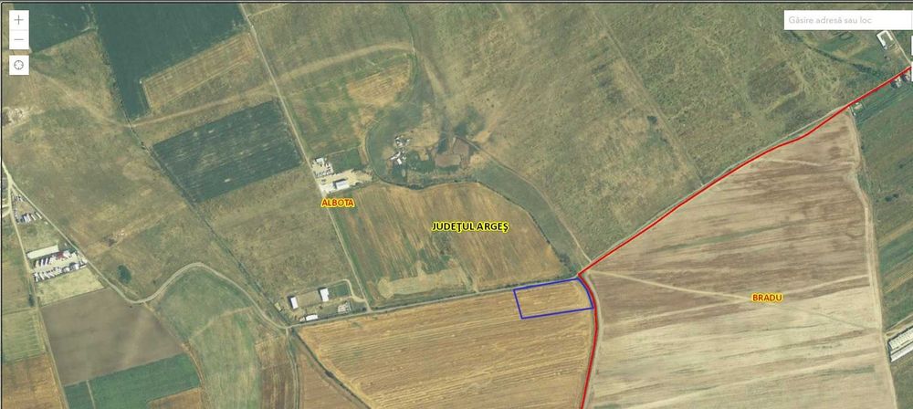 Teren Albota / zona Statiune - Papillon / 10.000 mp / Deschidere 142 m