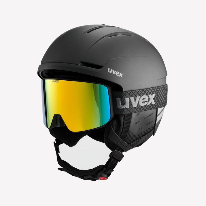 Set cască + ochelari schi Uvex Negru - produs resigilat Decathlon