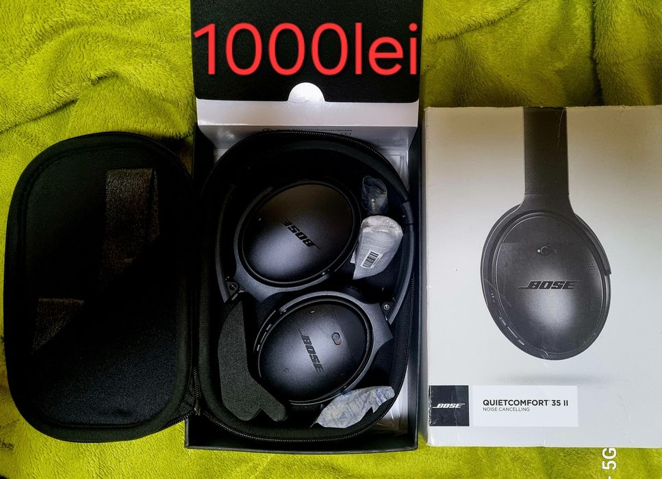Vand casti  Bose Quiet Comfort 35|| +camera video bord(Germania)