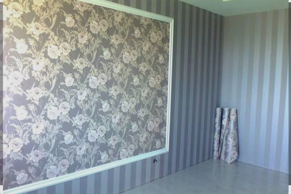 Поклейка обоев!!!