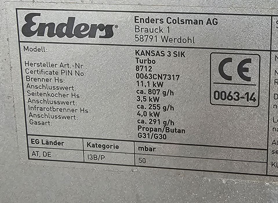 Газово барбекю Enders