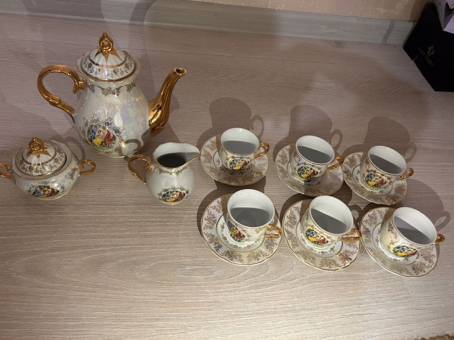 Антикварный Чайный сет компании Thun 1 original kobalt