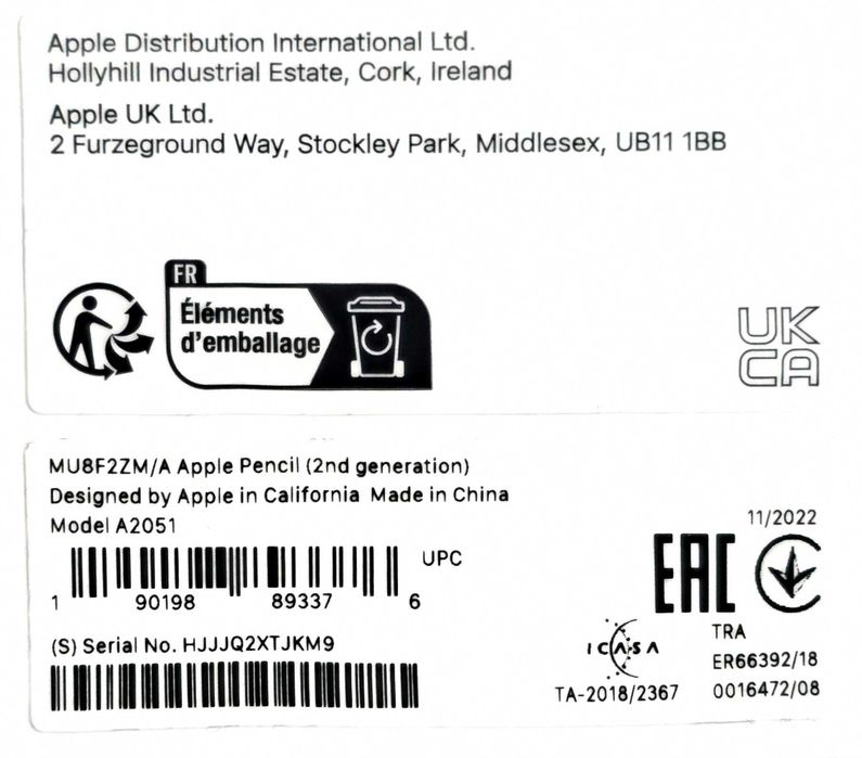 Apple Pencil 2, iPad Pro 12.9, 11, mini 6, Air 5