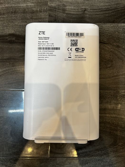 Router ZTE – Wi-Fi 6 | Nou - Digi