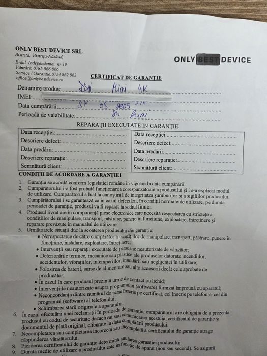 Vand Drona DJI Mini 4K