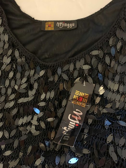 Vand rochie paiete neagra, ocazie, marime M-L