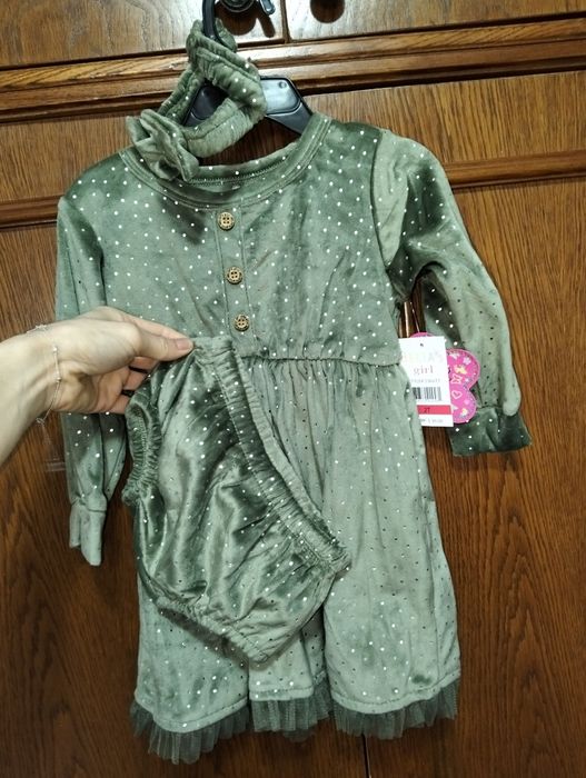 Rochițe fetițe cu bentiță și chilotei