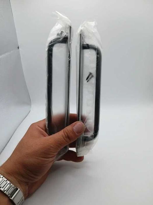 Set 2 Mânere Universale din Metal Negru – Pentru Uși, Mobilă, Porți sau Grilaje