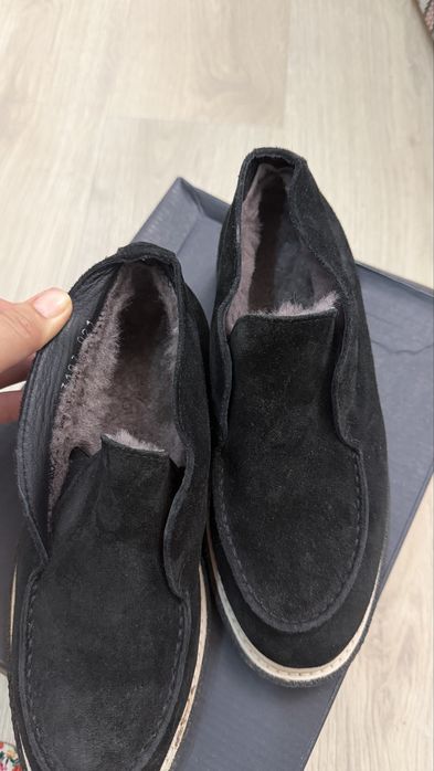 Зимние лоферы с мехом