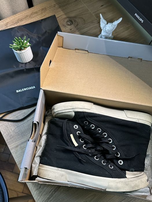 Balenciaga Paris High-Top Black (Mărimea 40,5 / 26.5 cm) - Ca noi