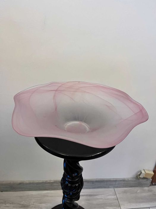 Centru de masa fructiera bibelou bibelouri foarte mare cristal Murano