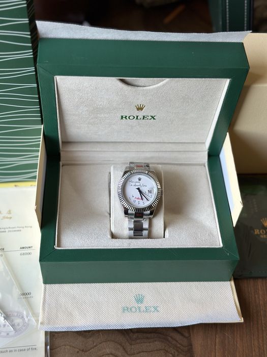 Rolex Datejust “Who Cares,  I’m Already Late”