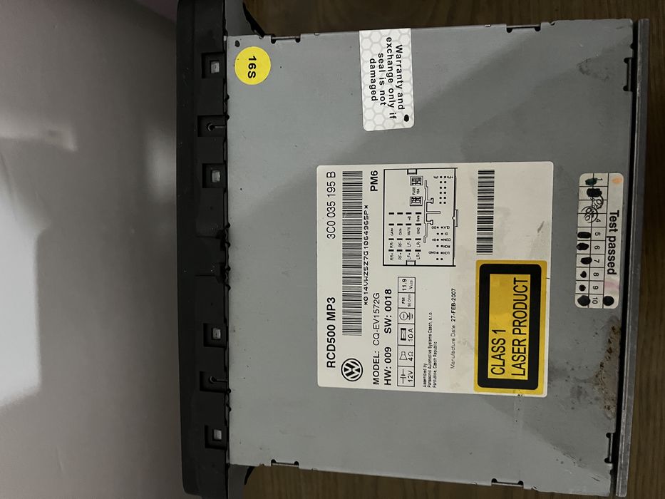 Radio CD player VW eos