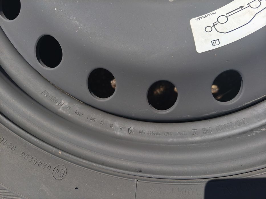 18" оригинална резервна джанта с гума за Jeep Wrangler/Grand Cherokee.