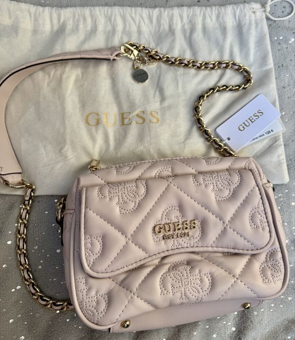 Розова чанта Guess
