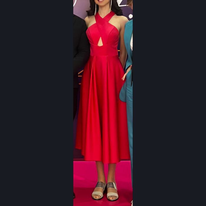 Платье на выпускной малиновое