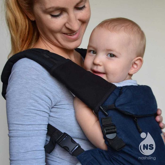 Универсални протектори за ергономична раница за бебе - сиви, черни