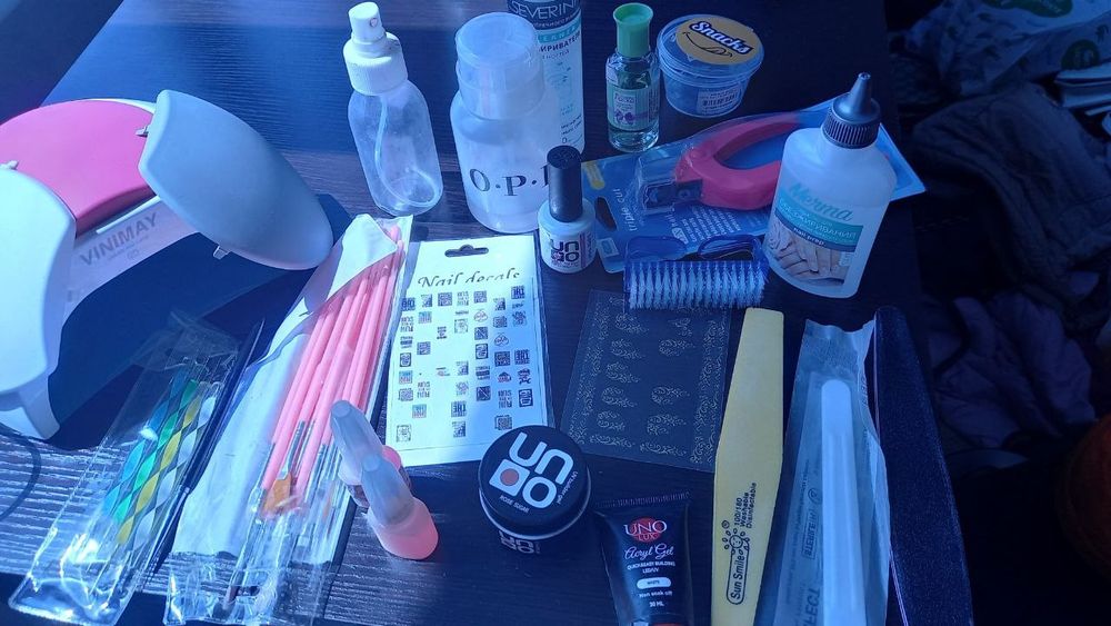 Набор для маникюра и ламинирование ресниц и бровей