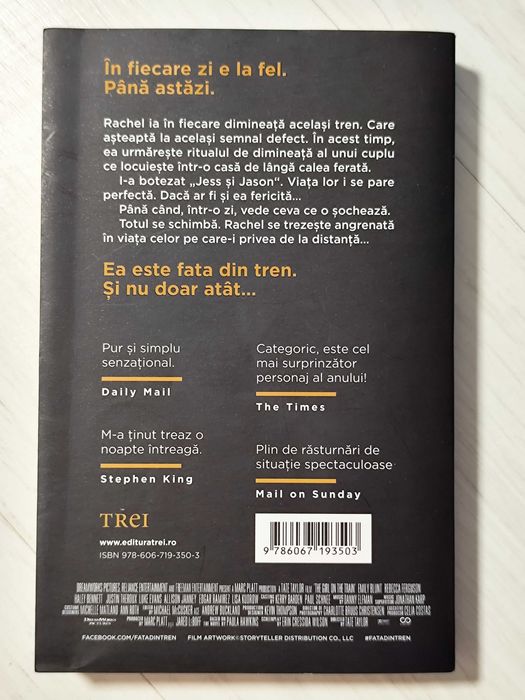 Vând cartea Fata din tren - Paula Hawkins