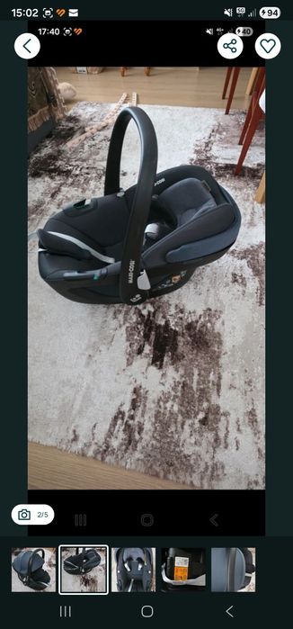 Scoica auto Maxi-Cosi Pebble 360 i-Size Essential