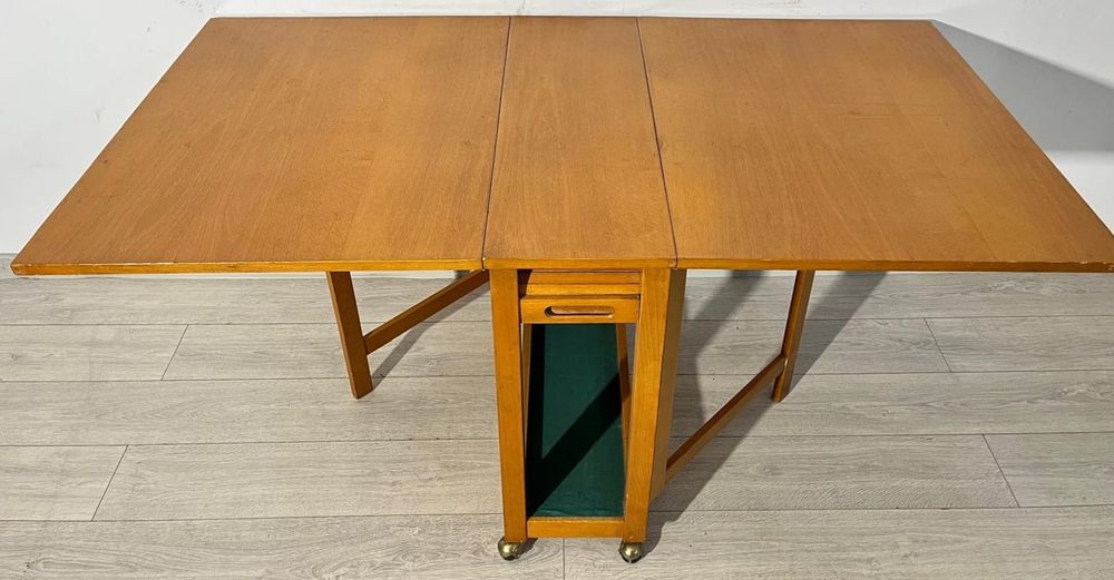 Masă Pliabilă 86x158 cm; Masă Extensibilă cu Ladă pt. Scaune Pliabile