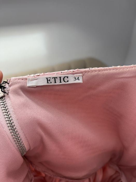 Rochie eleganta ETIC, mini, roz