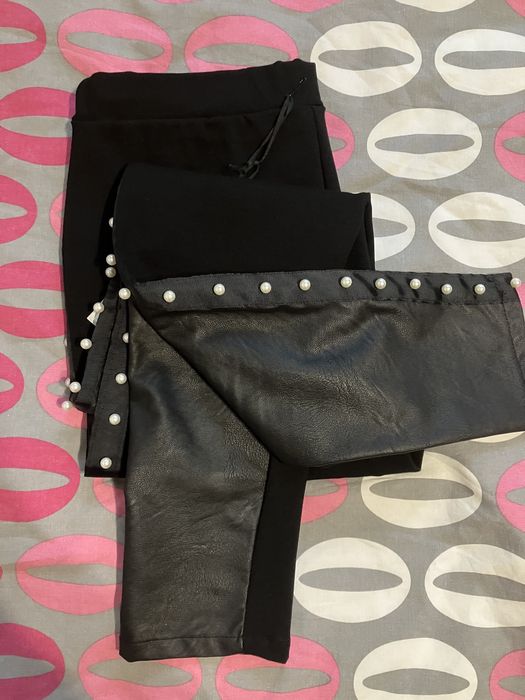 Дамски клин комбиниран с кожа